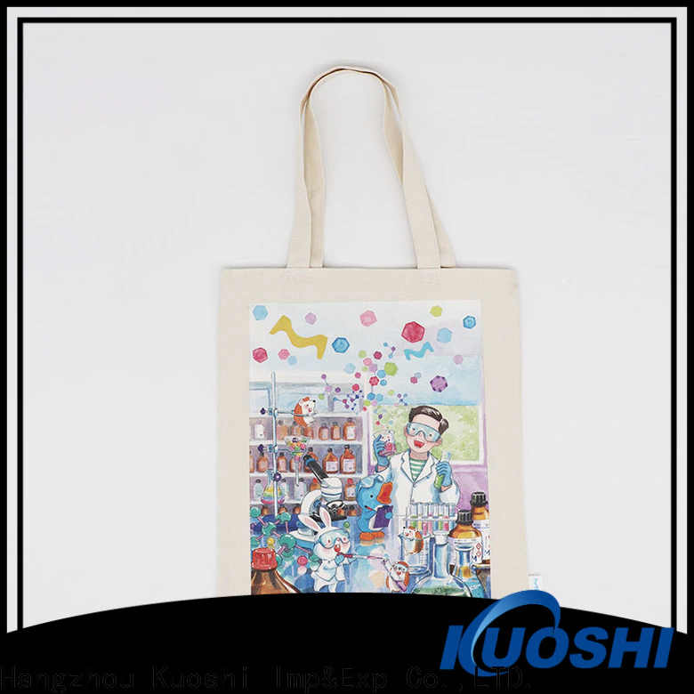 KUOSHI custom cotton eco bag factory for beach visit