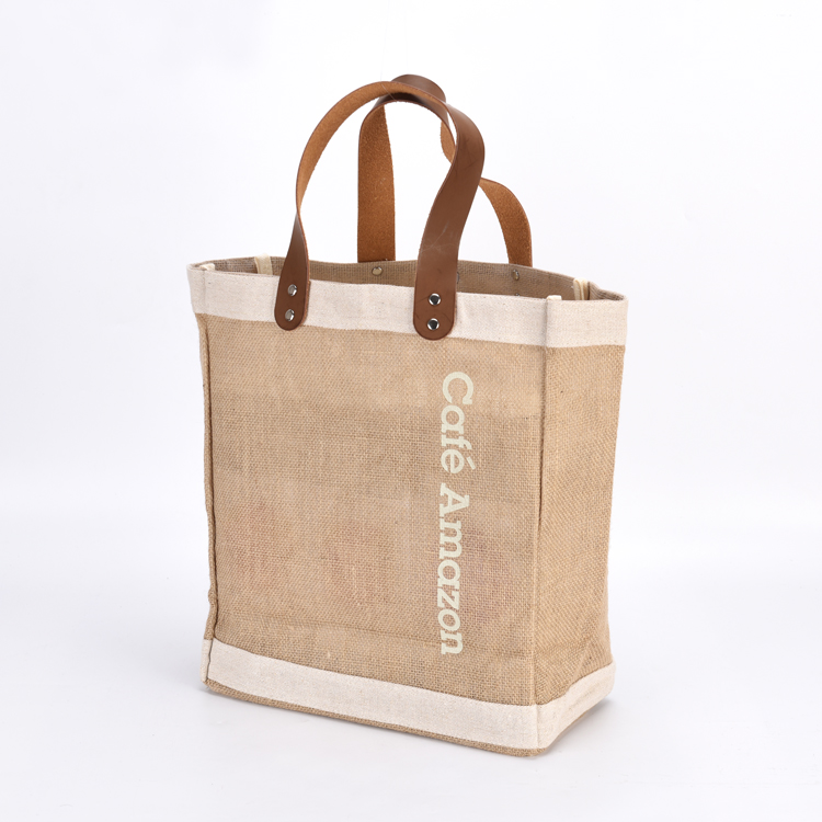 KUOSHI shopping jute bag making supply for food-3