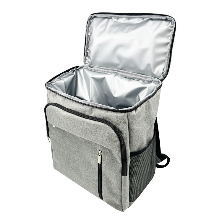 Custom Logo Portable Oxford Cooler Bag Aluminum Foil Thermal Lunch Insulated Cooler Backpack