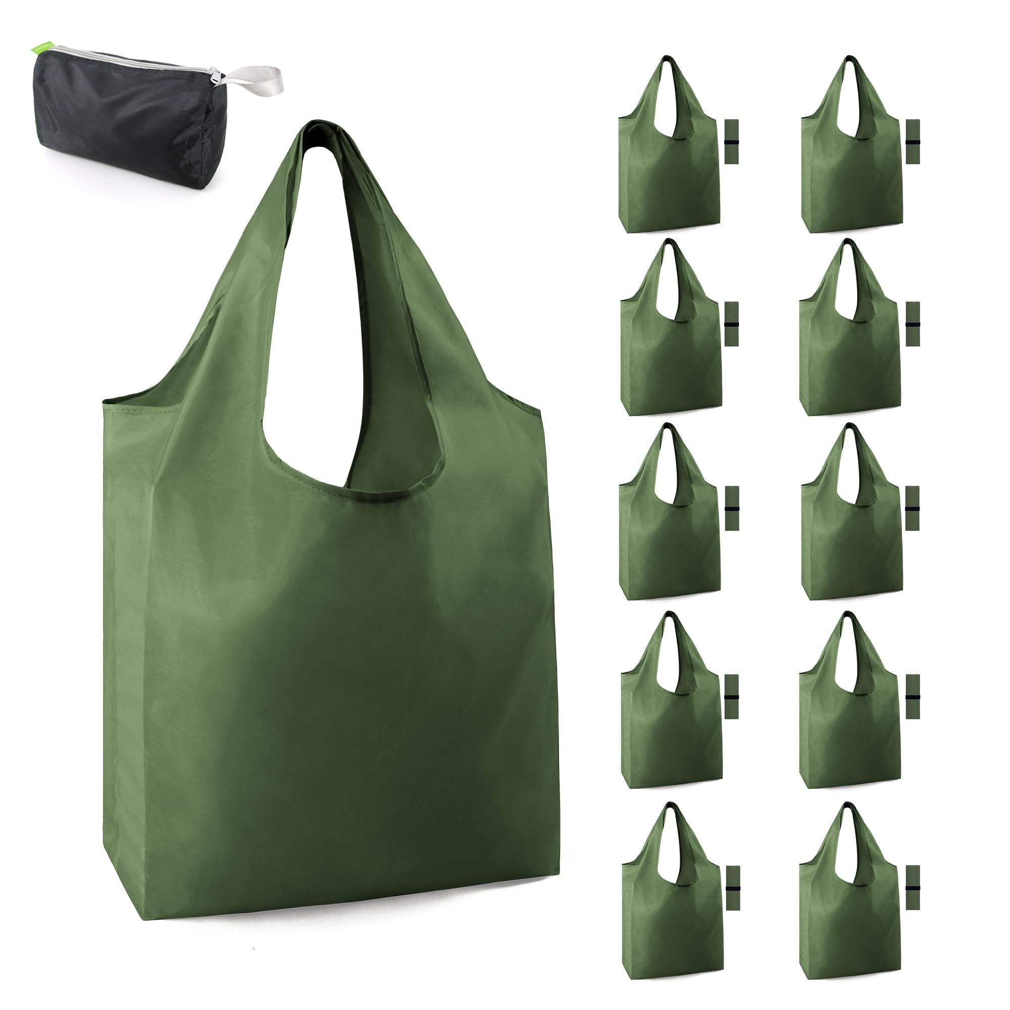 Custom Printing Logo Ripstop Machine Washable 190T Polyester Grocery Folding Tote Bag Reusable Rpet Foldable Shopping Bag