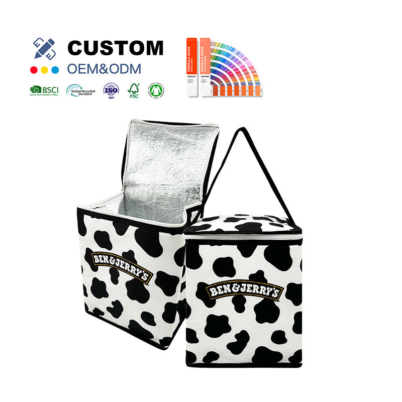 OEM ODM Kuoshi High Quality Custom Large Insulated Non Woven Tote Grocery Shopping Bag Cooler Bag