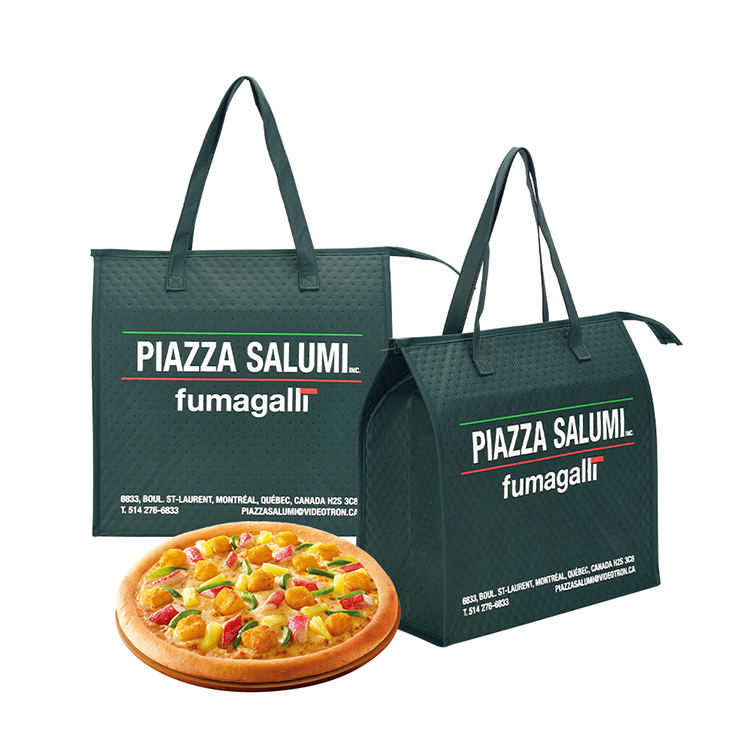 Custom Logo Pizza Thermal Cool Lunch Delivery Bag Insulated Food Cooler Bags for Outdoor Beach