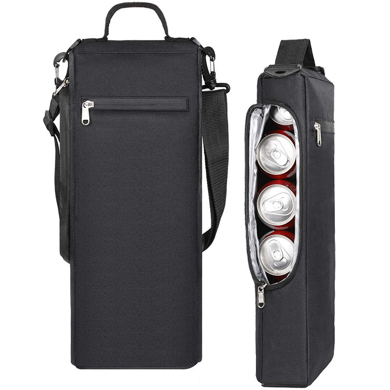 Insulated Beer Cooler Holds 6 Pack of Cans Two Bottles of Wine Golf Sports Bags Golf Cooler Bag