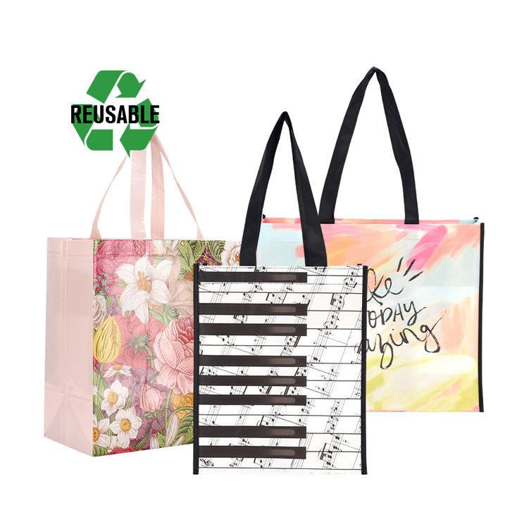 Recyclable Cheap Tote Bags Custom Printed Fabric Non Woven Packaging Bags Eco Friendly Non-woven Fabric Bag