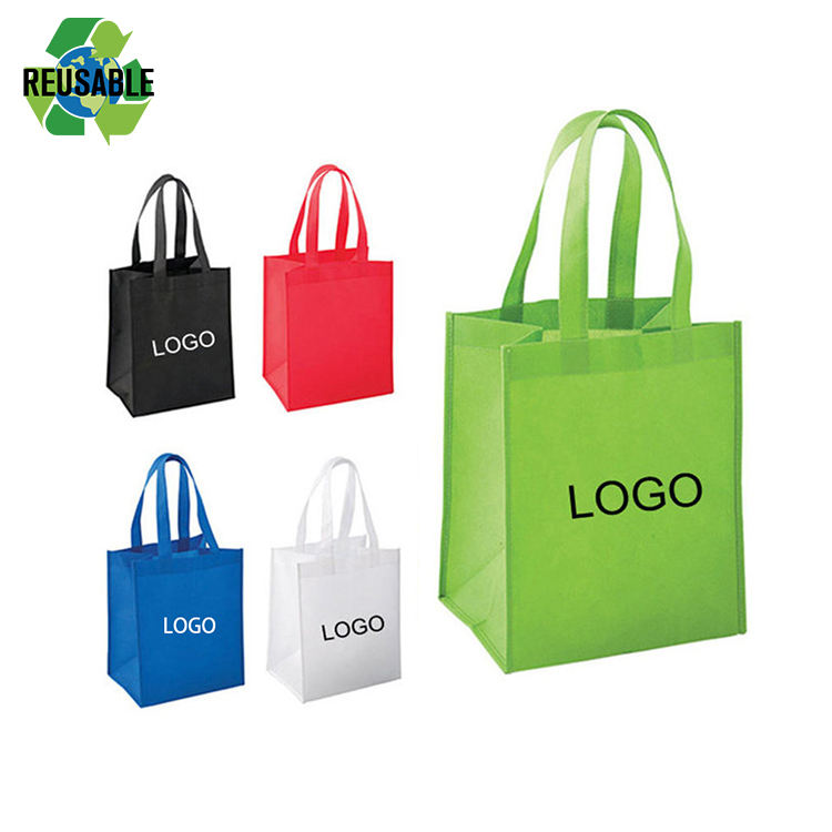 Cheap Custom Printed Polypropylene Reusable Tote Bag Pp Non Woven Shopping Bag