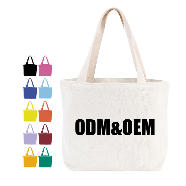 wholesale custom grocery reusable shopping thick canvas ecological eco friendly plain cotton tote bag with logo