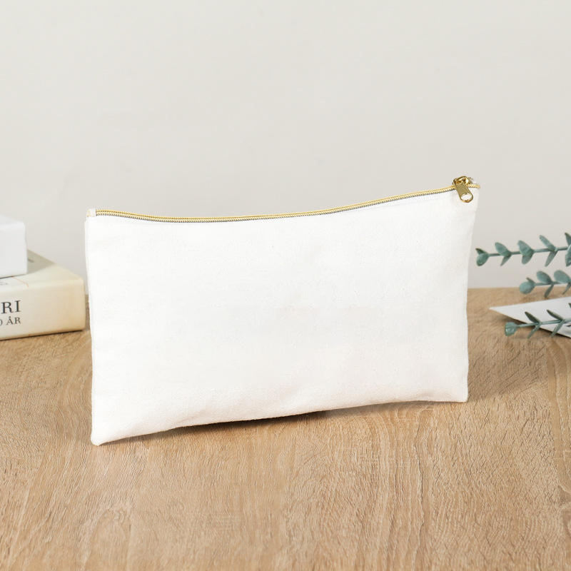 Hot Selling Makeup Bag  wholesale custom logo printed  ziplock pouches bag Cotton Canvas Cosmetic Bag