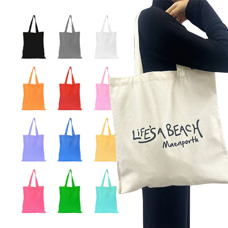 Multifunctional Custom Cheap Reusable Shopping Bags Plain Blank Cotton Canvas Tote Bag