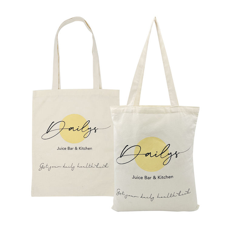 Recycle Plain Cotton Shopping Bag Reusable 100%  Organic Cotton Canvas Tote Bags With Custom Printed Logo