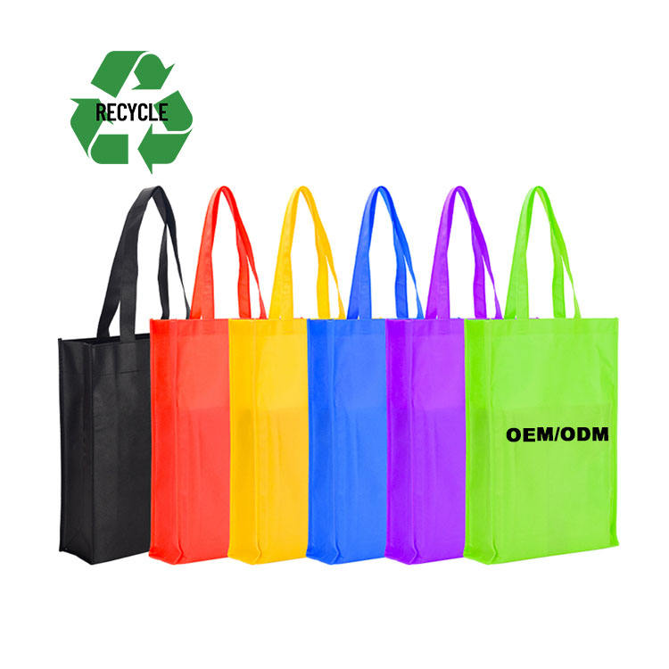 Custom Printed Logo Reusable Non Woven Shopping Bag Recyclable Eco Pp Non Woven Fabric Tote Bag with Zipper