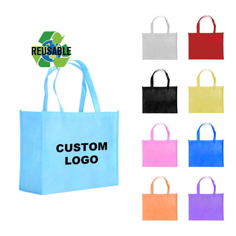 Promotional laminated printed  pp woven bags with custom design for saling