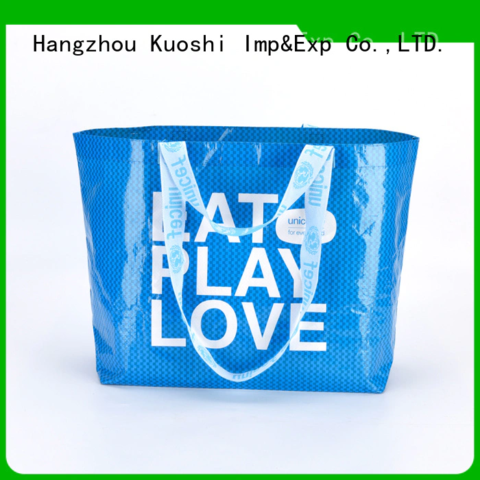 KUOSHI reusable pp woven bags price company for grocery shopping
