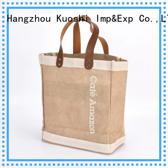 KUOSHI new jute bags bulk buy for business for restaurant