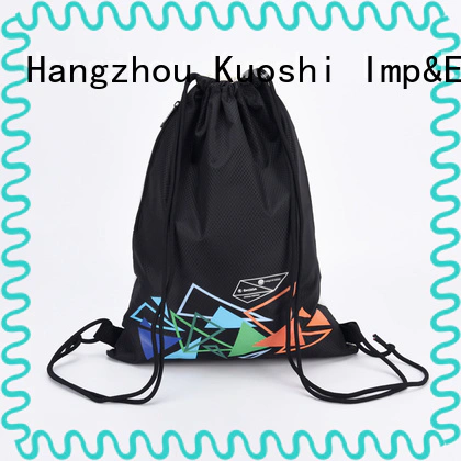 KUOSHI new custom printed drawstring backpack manufacturers for sport