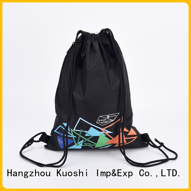KUOSHI wholesale custom drawstring bag company for school