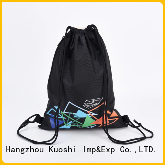 KUOSHI wholesale custom drawstring bag company for school